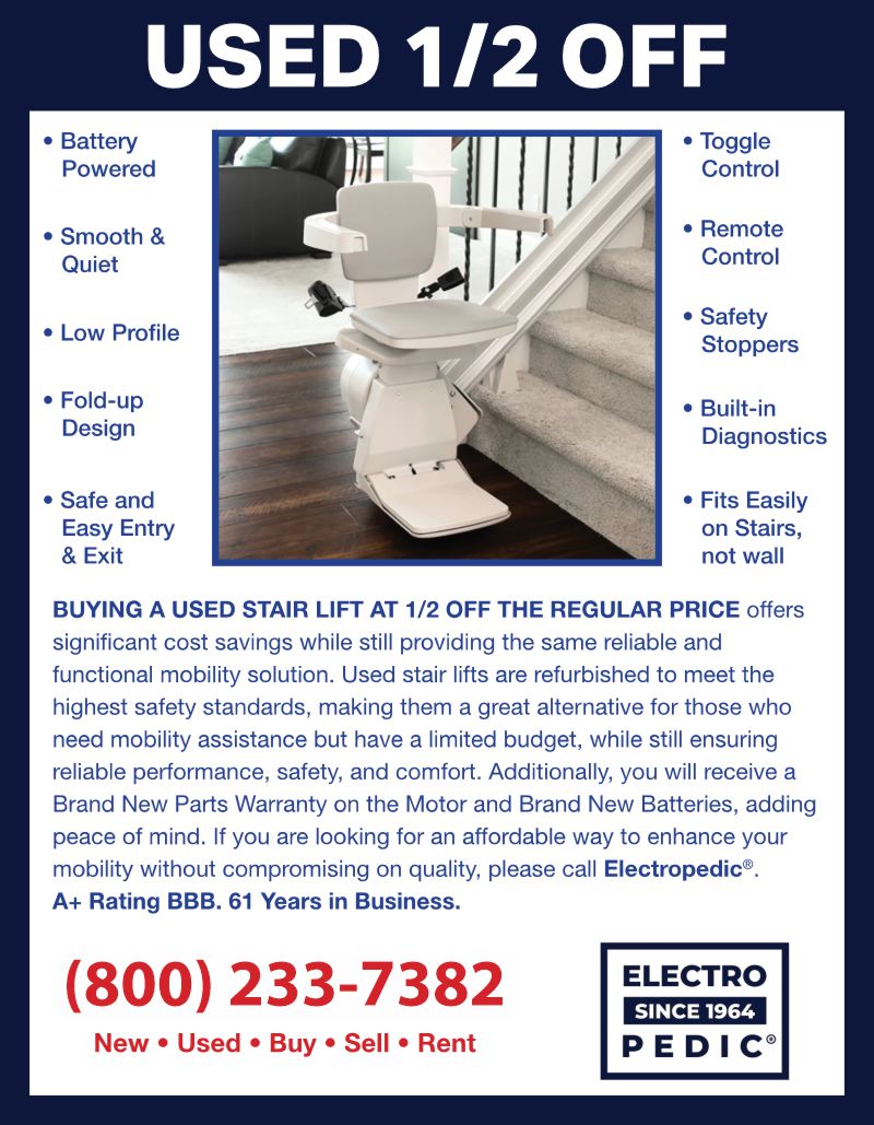 san francisco used senior bruno stair lift chair